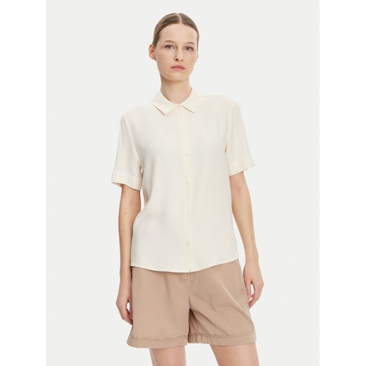 Tommy Hilfiger Koszula WW0WW44683 Beżowy Relaxed Fit ze sklepu MODIVO w kategorii Koszule damskie - zdjęcie 182630256