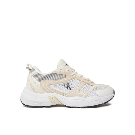 Calvin Klein Jeans Sneakersy Retro Tennis Su-Mesh Wn YW0YW00891 Beżowy 40 MODIVO
