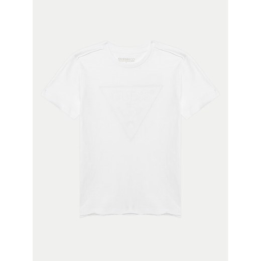 Guess T-Shirt L5GI02 K6XN4 Biały Regular Fit ze sklepu MODIVO w kategorii T-shirty chłopięce - zdjęcie 182630337