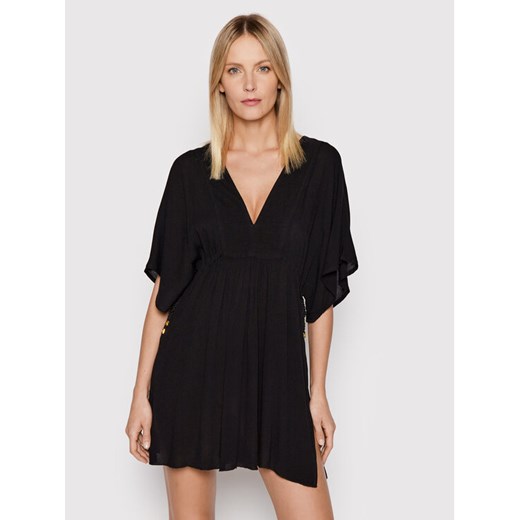 Lauren Ralph Lauren Sukienka plażowa 20151080 Czarny Relaxed Fit ze sklepu MODIVO w kategorii Odzież plażowa - zdjęcie 182630339