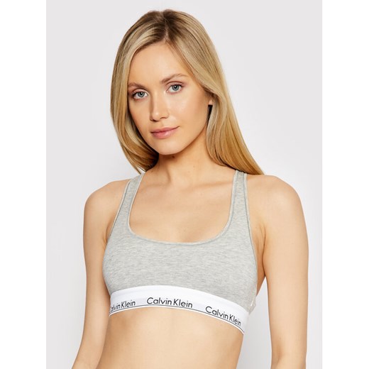 Calvin Klein Underwear Biustonosz top F3785E Szary ze sklepu MODIVO w kategorii Biustonosze - zdjęcie 182630345