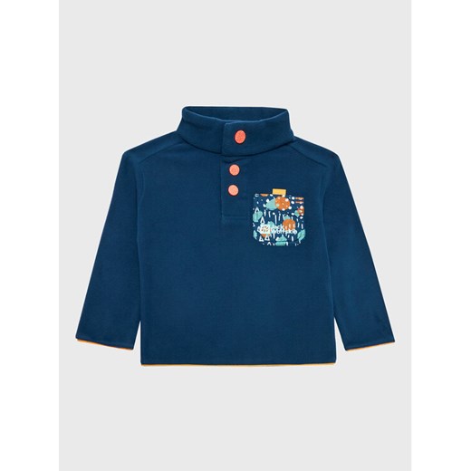 Jack Wolfskin Polar Villi Button 1609951 Granatowy Regular Fit ze sklepu MODIVO w kategorii Bluzy chłopięce - zdjęcie 182630385