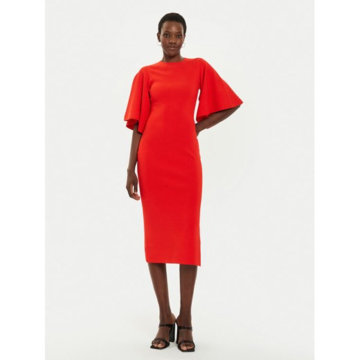 Ted Baker Sukienka dzianinowa Lounia 266260 Pomarańczowy Slim Fit ze sklepu MODIVO w kategorii Sukienki - zdjęcie 182630429