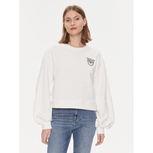 Pinko Bluza Ceresole Maglia 102827 A1R8 Biały Regular Fit ze sklepu MODIVO w kategorii Bluzy damskie - zdjęcie 182630436