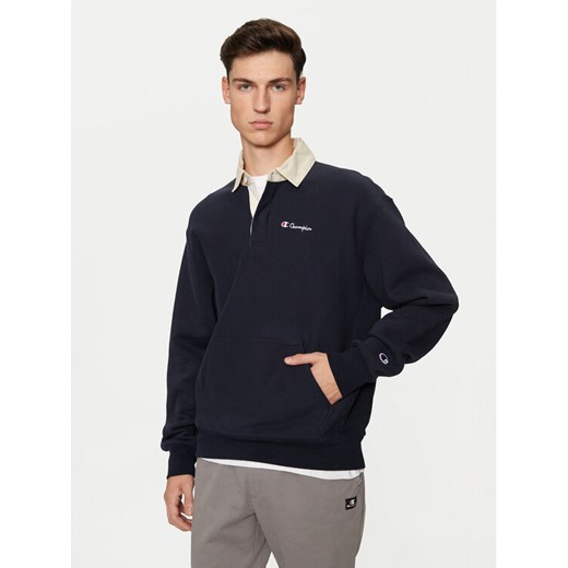 Champion Bluza 220708 Granatowy Relaxed Fit ze sklepu MODIVO w kategorii Bluzy męskie - zdjęcie 182630506