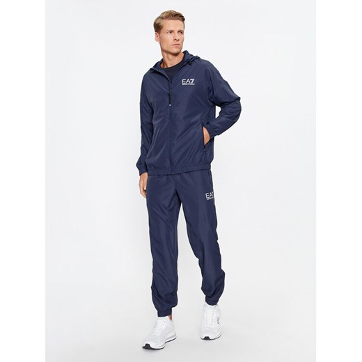 EA7 Emporio Armani Dres 8NPV08 PN4HZ 1554 Granatowy Regular Fit ze sklepu MODIVO w kategorii Dresy męskie - zdjęcie 182630519