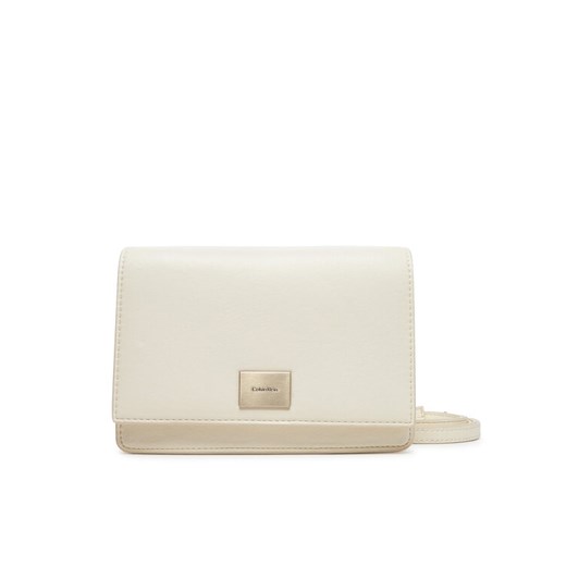 Calvin Klein Torebka Hardware Flap Crossbody K60K612967 Écru Calvin Klein 00 MODIVO