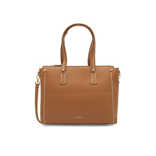 Lasocki Torebka MLS-B-001-05 Brązowy ze sklepu MODIVO w kategorii Torby Shopper bag - zdjęcie 182630589