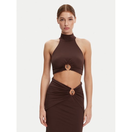 BARDOT Top 59847TB Brązowy Regular Fit ze sklepu MODIVO w kategorii Bluzki damskie - zdjęcie 182630639