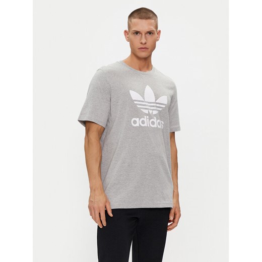 adidas T-Shirt Adicolor Classics Trefoil T-Shirt IA4817 Szary Regular Fit ze sklepu MODIVO w kategorii T-shirty męskie - zdjęcie 182630649