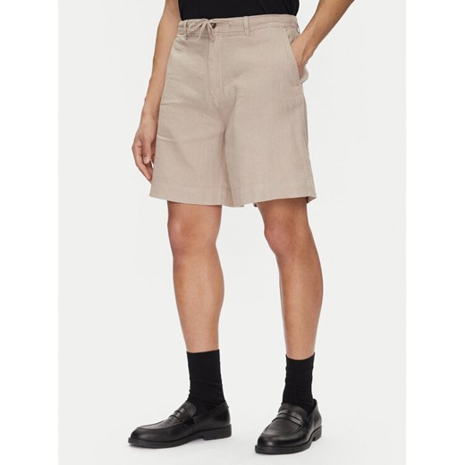 Selected Homme Szorty materiałowe 16097541 Beżowy Loose Fit ze sklepu MODIVO w kategorii Spodenki męskie - zdjęcie 182630656