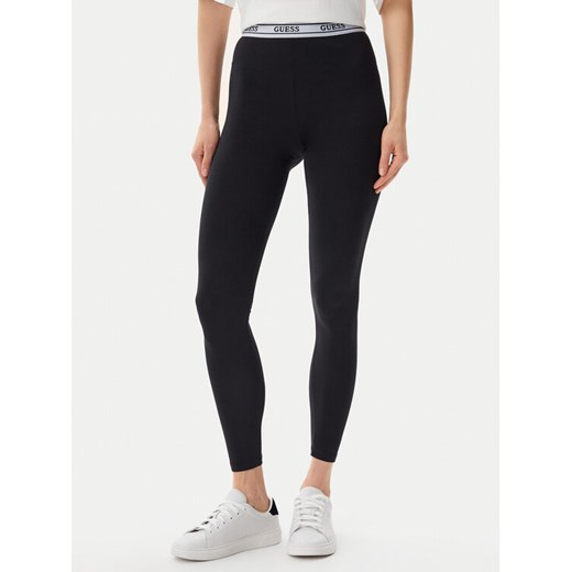 Guess Legginsy V5GB04 KCSA2 Czarny ze sklepu MODIVO w kategorii Spodnie damskie - zdjęcie 182630665