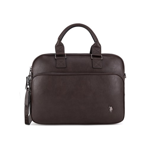 U.S. Polo Assn. Torba na laptopa BIUXT8471MVP Brązowy ze sklepu MODIVO w kategorii Torby męskie - zdjęcie 182630675