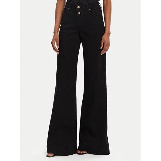 Versace Jeans Couture Jeansy 78HAB561 Czarny Wide Leg ze sklepu MODIVO w kategorii Jeansy damskie - zdjęcie 182630726