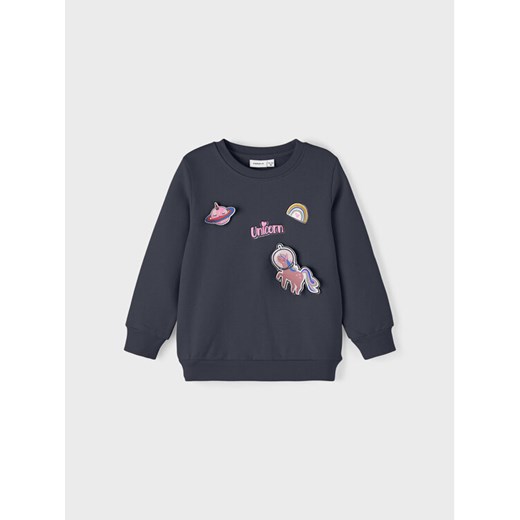 NAME IT Bluza 13221693 Szary Regular Fit ze sklepu MODIVO w kategorii Bluzy dziewczęce - zdjęcie 182630775