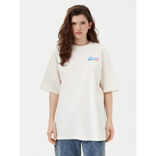 HUGO T-Shirt 50533976 Biały Oversize S MODIVO