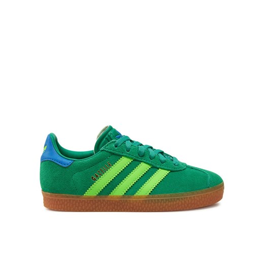 adidas Sneakersy Gazelle Shoes Kids JP7132 Zielony ze sklepu MODIVO w kategorii Buty sportowe dziecięce - zdjęcie 182630846