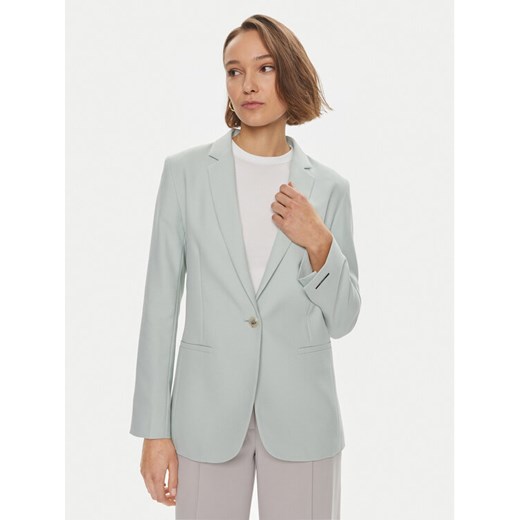 Calvin Klein Marynarka Essential K20K206477 Zielony Regular Fit ze sklepu MODIVO w kategorii Marynarki damskie - zdjęcie 182630877
