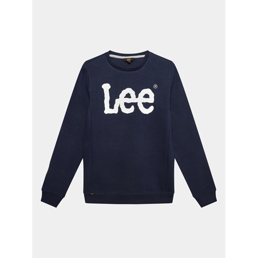 Lee Bluza Wobbly Graphic LEE0006 Granatowy Regular Fit ze sklepu MODIVO w kategorii Bluzy chłopięce - zdjęcie 182630925