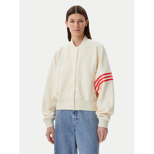 adidas Bluza Neuclassics JI8523 Beżowy Loose Fit ze sklepu MODIVO w kategorii Bluzy damskie - zdjęcie 182630956