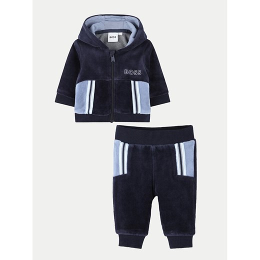 Boss Dres J51058 Granatowy Regular Fit ze sklepu MODIVO w kategorii Odzież dla niemowląt - zdjęcie 182630966