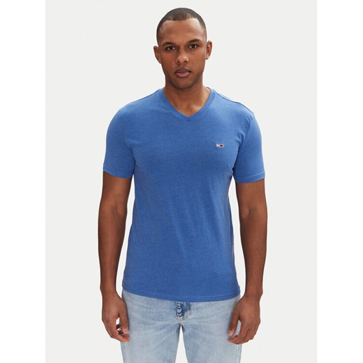 Tommy Jeans T-Shirt Jaspe DM0DM20364 Niebieski Slim Fit ze sklepu MODIVO w kategorii T-shirty męskie - zdjęcie 182631076