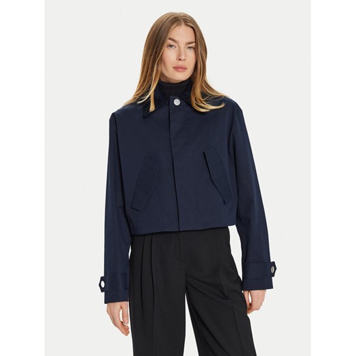 AMI PARIS Kurtka przejściowa FJK069.CO0081 Granatowy Regular Fit ze sklepu MODIVO w kategorii Kurtki damskie - zdjęcie 182631089
