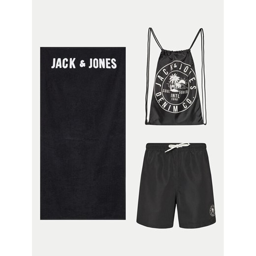 Jack&Jones Szorty kąpielowe Jpstbeach 12249449 Czarny Regular Fit ze sklepu MODIVO w kategorii Kąpielówki - zdjęcie 182631097