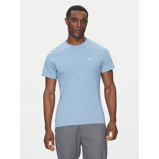 Barbour T-Shirt Essential Sports MTS0331BL33 Niebieski Tailored Fit ze sklepu MODIVO w kategorii T-shirty męskie - zdjęcie 182631146