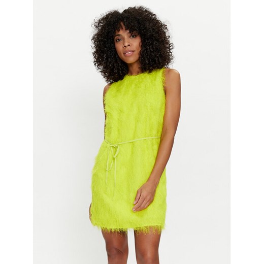 TWINSET Sukienka koktajlowa 241TP2431 Żółty Regular Fit ze sklepu MODIVO w kategorii Sukienki - zdjęcie 182631156