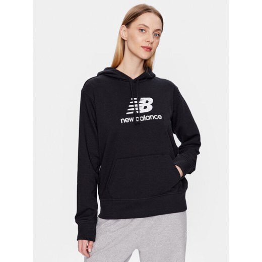 New Balance Bluza WT31533 Czarny Relaxed Fit ze sklepu MODIVO w kategorii Bluzy damskie - zdjęcie 182631165