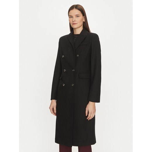 Motivi Płaszcz wełniany 0041Q200541N Czarny Slim Fit ze sklepu MODIVO w kategorii Płaszcze damskie - zdjęcie 182631175