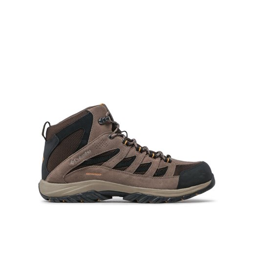 Columbia Trekkingi Crestwood Mid Waterproof BM5371 Brązowy ze sklepu MODIVO w kategorii Buty trekkingowe męskie - zdjęcie 182631207