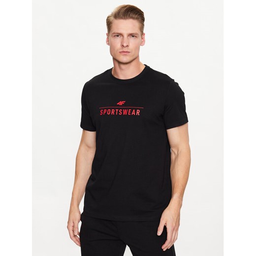 4F T-Shirt 4FSS23TTSHM539 Czarny Regular Fit ze sklepu MODIVO w kategorii T-shirty męskie - zdjęcie 182631238