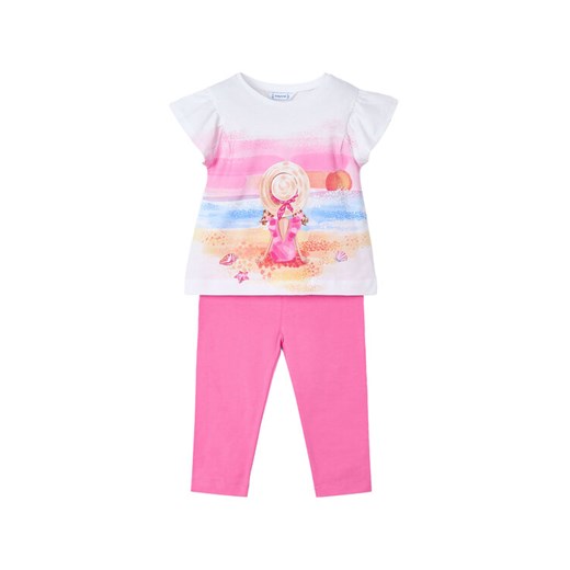Mayoral Komplet t-shirt i legginsy 3711 Różowy Regular Fit ze sklepu MODIVO w kategorii Komplety dziewczęce - zdjęcie 182631267