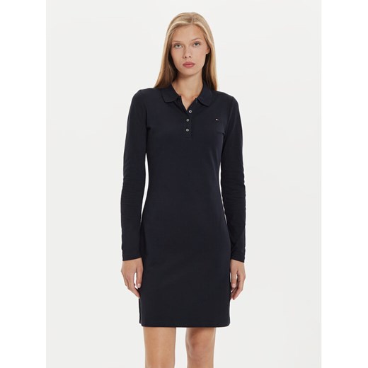 Tommy Hilfiger Sukienka codzienna 1985 WW0WW43230 Granatowy Regular Fit ze sklepu MODIVO w kategorii Sukienki - zdjęcie 182631338