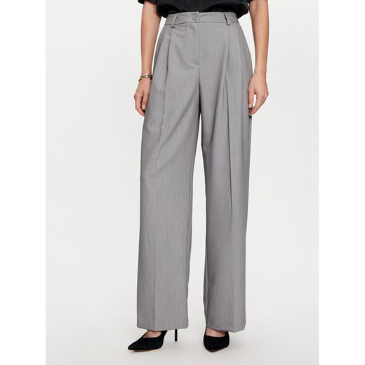 Imperial Spodnie materiałowe P1U5IIC Szary Wide Leg ze sklepu MODIVO w kategorii Spodnie damskie - zdjęcie 182631357