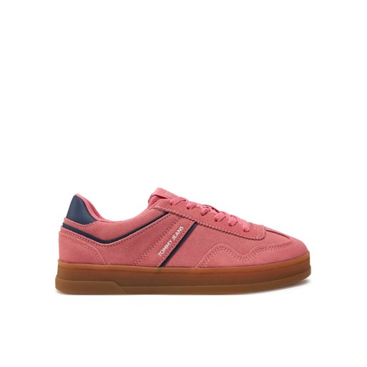Tommy Jeans Sneakersy The Greenwich Suede EN0EN02696 Różowy ze sklepu MODIVO w kategorii Buty sportowe damskie - zdjęcie 182631455
