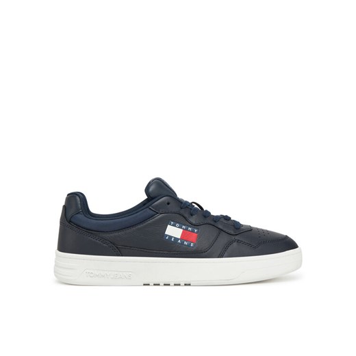 Tommy Jeans Sneakersy (New) Tjm Cupsole Leather Ess EM0EM01443 Granatowy ze sklepu MODIVO w kategorii Buty sportowe męskie - zdjęcie 182631465