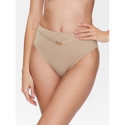 MICHAEL Michael Kors Dół od bikini Solids Belted MM2F586 Beżowy ze sklepu MODIVO w kategorii Stroje kąpielowe - zdjęcie 182631535