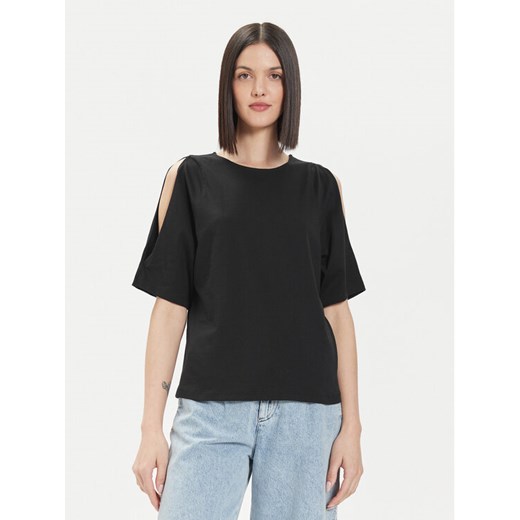 United Colors Of Benetton T-Shirt 3BL0D1078 Czarny Regular Fit ze sklepu MODIVO w kategorii Bluzki damskie - zdjęcie 182631557