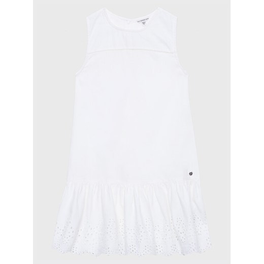 Guess Sukienka letnia J3GK10 WCVM0 Biały Regular Fit ze sklepu MODIVO w kategorii Sukienki dziewczęce - zdjęcie 182631558