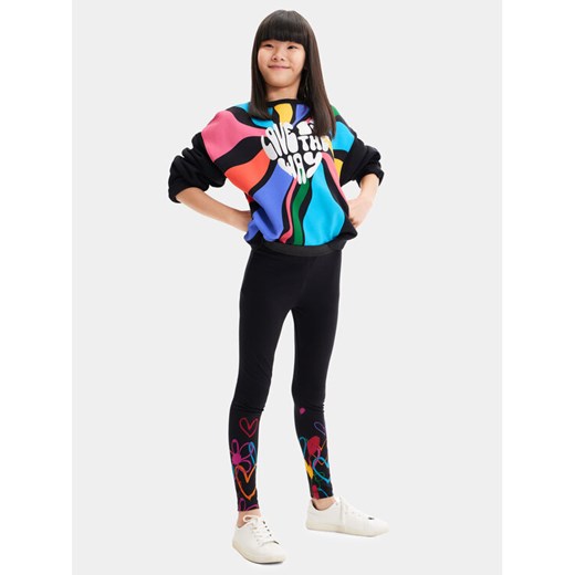 Desigual Legginsy 23WGKK01 Czarny Regular Fit Desigual M MODIVO