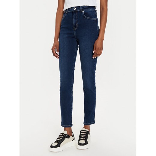 Karl Lagerfeld Jeans Jeansy 245J1100 Granatowy Skinny Fit ze sklepu MODIVO w kategorii Jeansy damskie - zdjęcie 182631639