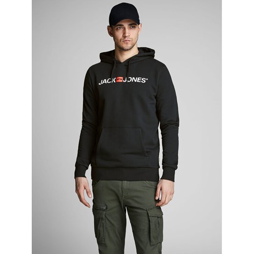 Jack&Jones Bluza Corp Old Logo 12137054 Czarny Regular Fit ze sklepu MODIVO w kategorii Bluzy męskie - zdjęcie 182631697