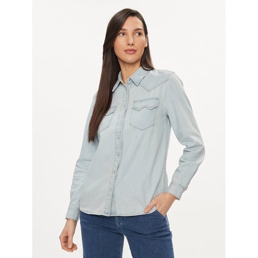 United Colors Of Benetton Koszula jeansowa 5RZKDQ06T Granatowy Regular Fit ze sklepu MODIVO w kategorii Koszule damskie - zdjęcie 182631716