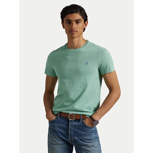 Polo Ralph Lauren T-Shirt 710671438415 Zielony Slim Fit ze sklepu MODIVO w kategorii T-shirty męskie - zdjęcie 182631848