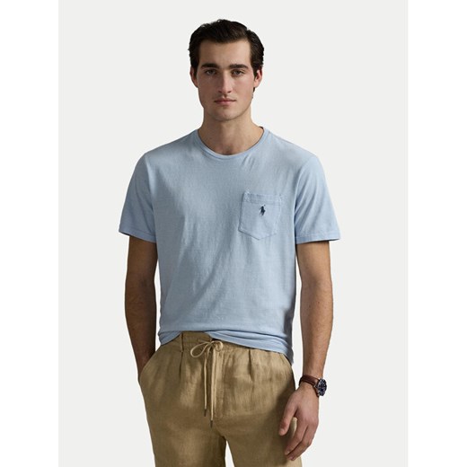 Polo Ralph Lauren T-Shirt 710964511004 Błękitny Regular Fit ze sklepu MODIVO w kategorii T-shirty męskie - zdjęcie 182631866
