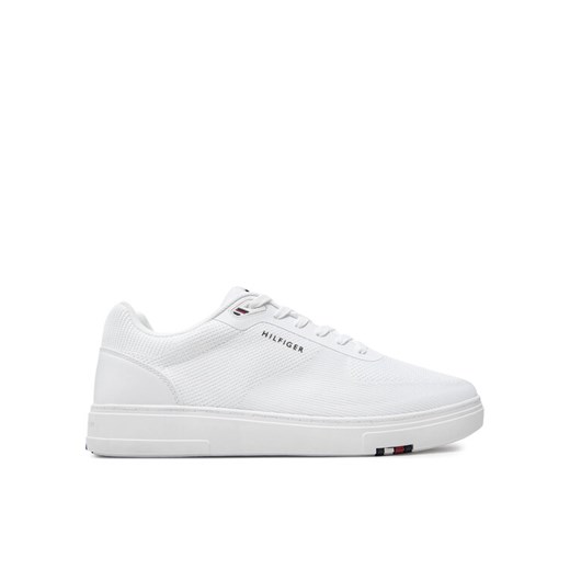 Tommy Hilfiger Sneakersy Modern Cup Knit Rwb FM0FM04942 Biały ze sklepu MODIVO w kategorii Buty sportowe męskie - zdjęcie 182631945