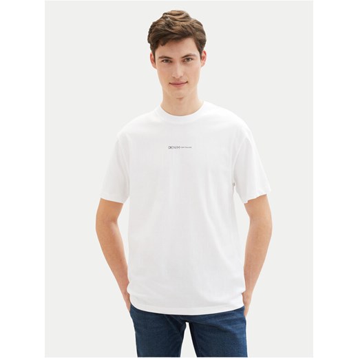 Tom Tailor Denim T-Shirt 1040880 Biały Relaxed Fit ze sklepu MODIVO w kategorii T-shirty męskie - zdjęcie 182631948